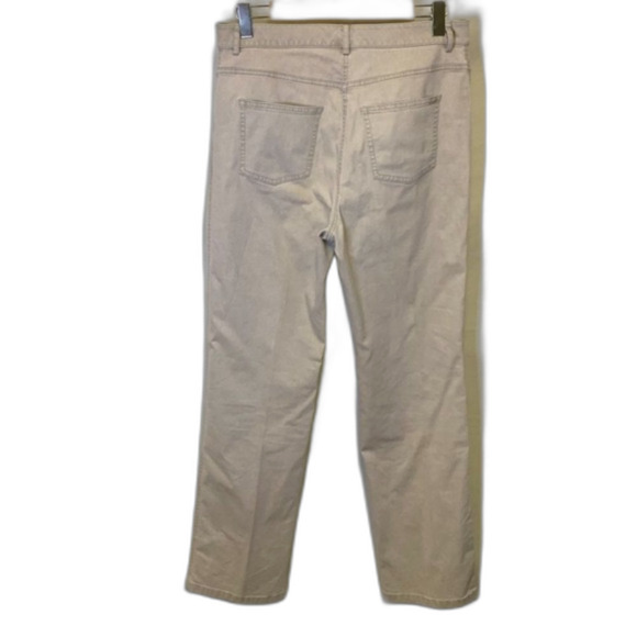 St John Sport Tan High Rise Straight Leg 5 Pocket Jean Style Pants Size 10 - Picture 8 of 12